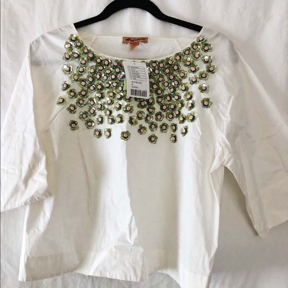 Anthropologie embroidered blouse